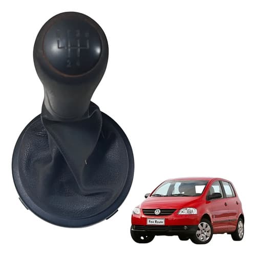 Manopla Coifa Alavanca Marcha Volkswagen Fox 1.6 2006 Preto — foto 1 de 7