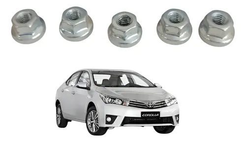 Kit Porca Suporte Luz Placa Toyota Corolla 2014/2015 — foto 1 de 6