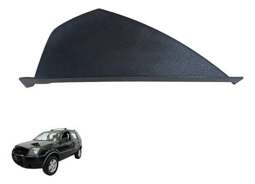 Moldura Tampa Esquerda Painel Ecosport 2004/2012 Original Pr Preto Liso — foto 1 de 6