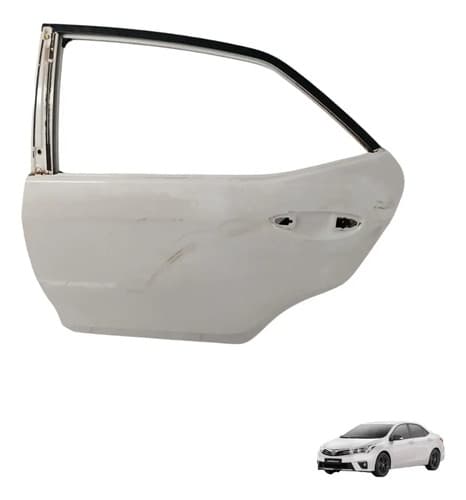 Porta Traseira Esquerda Toyota Corolla 2.0 16v 2017/2018 Traseira Esquerdo Branco — foto 1 de 6