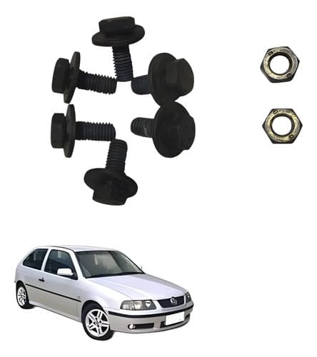 Kit Parafuso Porca Alma Parachoque Volkswagen Gol 2004 — foto 1 de 7