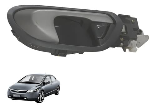 Maçaneta Interna Traseira Esquerda Honda Civic 2007/2011 Cinza Traseira — foto 1 de 7