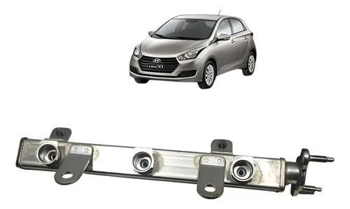 Flauta Bico Injetor Hyundai Hb20 1.0 3cc 2016 — foto 1 de 6