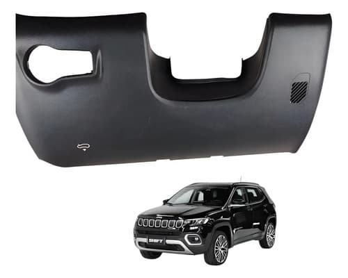 Acabamento Moldura Inferior Painel Jeep Compass 1.3 2022 Preto — foto 1 de 6