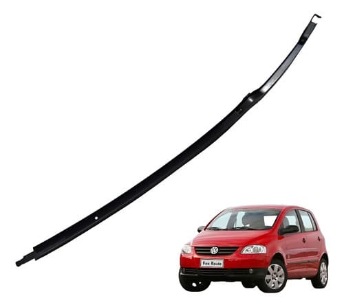 Guia Caneleta Vidro Porta Fox Traseira Esquerda Vw Fox 2006 Preto — foto 1 de 7