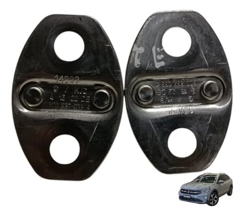 Par Batente Fechadura Porta Tras Esquerda Vw Nivus 2023 — foto 1 de 6