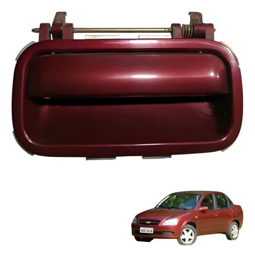 Maçaneta Externa Traseira Esquerda Chevrolet Classic Ls 2010 Vermelho Traseira — foto 1 de 7
