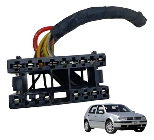 Plug Conector Botão Farol Volkswagen Golf 1.6 2002 — foto 1 de 7