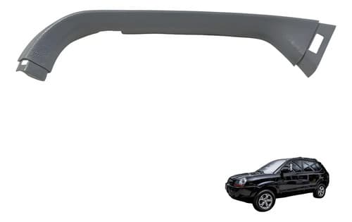 Acabamento Esquerdo Tampa Traseira Hyundai Tucson 2008/2013 Cinza — foto 1 de 7