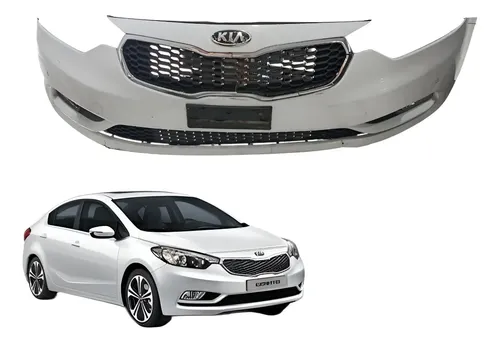 Para-choque Dianteiro Kia Cerato 1.6 2014 C/detalhes Branco — foto 1 de 7