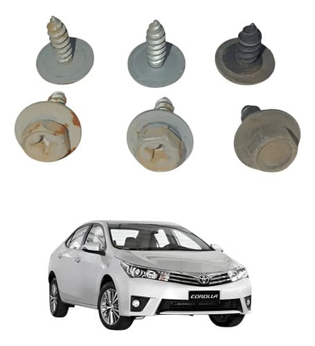 Parafusos Guia Para-choque Toyota Corolla 2014/2015 — foto 1 de 6