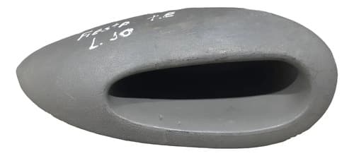 Acabamento Puxador Porta Traseira Esquerda Ford Fiesta 96/98 Traseira Esquerdo Cinz — foto 1 de 4