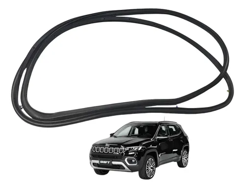 Borracha Vedação Porta Dianteira L.e Jeep Compass 2022 Preto — foto 1 de 6