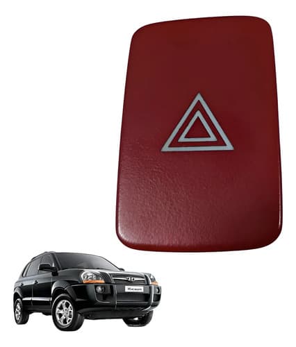 Botão Pisca Alerta Hyundai Tucson 2008 A 2013 Vermelho — foto 1 de 7