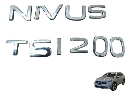 Emblema Letreiro Tampa Traseira Vw Nivus 1.0 Tsi 2023 — foto 1 de 4