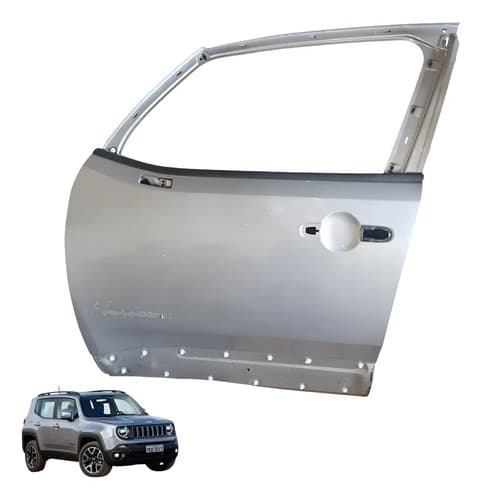 Porta Dianteira Esquerda Jeep Renegade 2015 A 2022 Dianteira Esquerdo Prata — foto 1 de 7