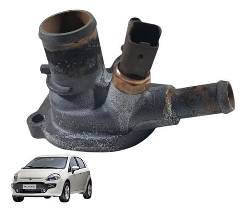 Carcaça Válvula Termostática Fiat Punto Atractive 2012/2014 — foto 1 de 7