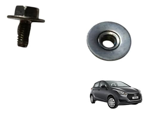Kit Porca Parafuso Guia Do Vidro Hyundai Hb20 1.6 2017 — foto 1 de 5
