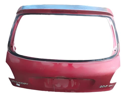 Tampa Traseira Porta Malas Peugeot 206 Hatch 2005 A 2010 Vermelho — foto 1 de 7
