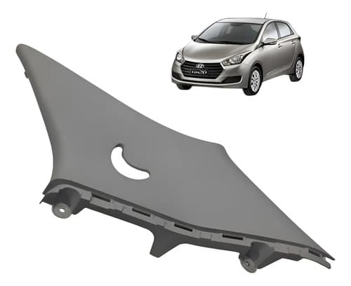 Acabamento Lateral Coluna Traseira L.d Hyundai Hb20 2016 Cinza — foto 1 de 6