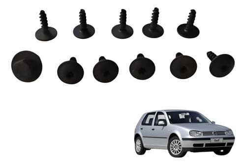 Parafusos Guia Para-choque Traseiro Volkswagen Golf 2002 — foto 1 de 5