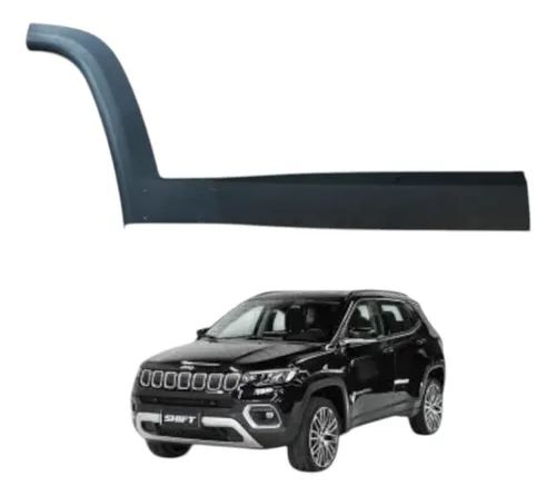 Moldura Porta Traseira Direita Jeep Compass 1.3 Flex 2022 Pr Preto — foto 1 de 6