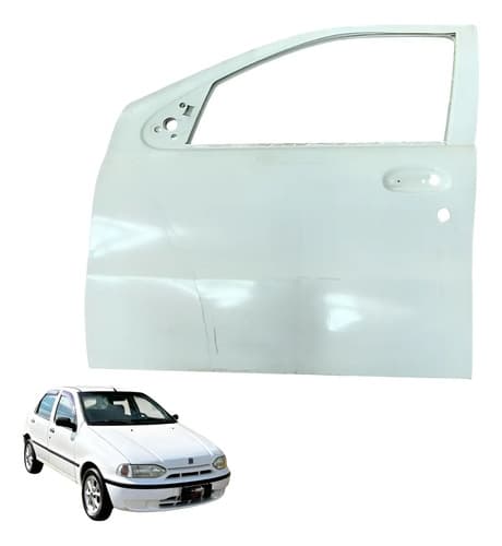 Porta Dianteira Direita Fiat Palio 98/02 Dianteira Esquerda Branca — foto 1 de 7