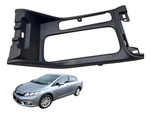 Moldura Porta Copos Honda Civic 2014 Preto — foto 1 de 7