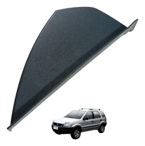 Acabamento Lateral Painel Direito Ford Ecosport 2003 A 2012  Cinza-escuro — foto 1 de 6