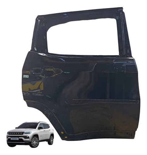 Porta Traseira Lado Direito Jeep Compass 2022 Traseira Direito Preto — foto 1 de 7