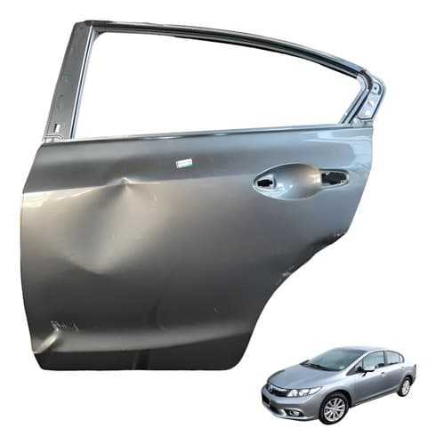 Porta Traseira Esquerda Honda Civic Lxr G9 2014 2015 Traseira Esquerdo Cinza — foto 1 de 7