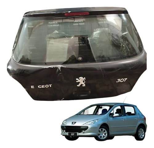Tampa Traseira Porta Malas Peugeot 307 2008 C/detalhe — foto 1 de 6