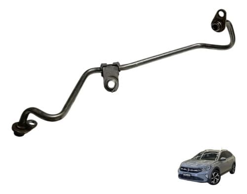 Tubo Cano Óleo Da Turbina Vw Nivus 1.0 Tsi 2023 Original Preto — foto 1 de 6