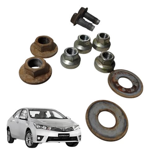 Kit Parafusos Porcas Amortecedor Traseiro Corolla 2.0 2014 — foto 1 de 6