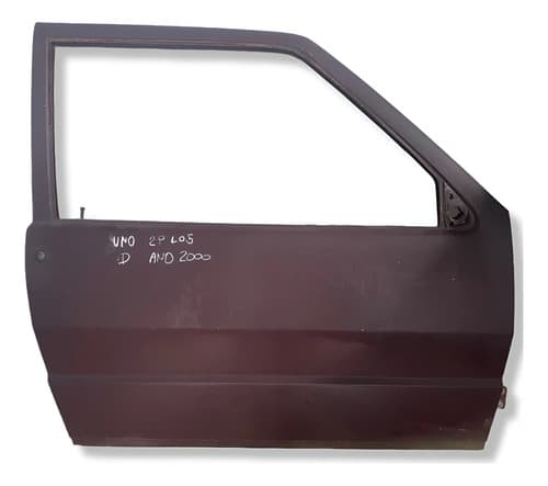 Porta Fiat Uno L.d Ano 2000 Dianteira Direito Preto — foto 1 de 5