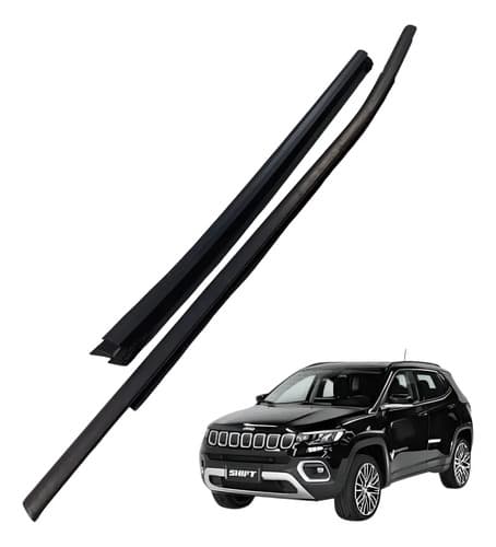 Par Pestana Porta Traseira Esquerda Jeep Compass 1.3 2022 Preto — foto 1 de 6