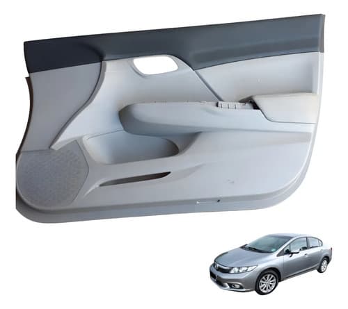 Forro Porta Dianteira Direita Honda Civic 2014 A 2016 Cinza — foto 1 de 7
