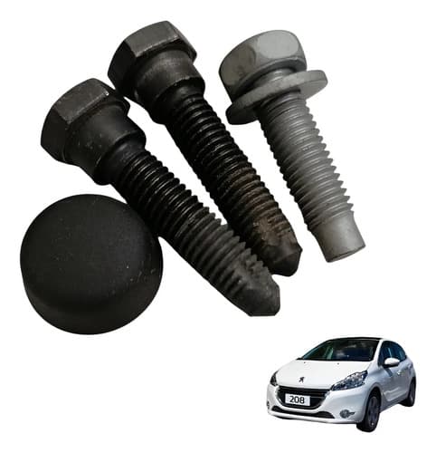 Kit Parafuso Cinto Lateral Dir Traseiro Peugeot 208 2014/15 — foto 1 de 6