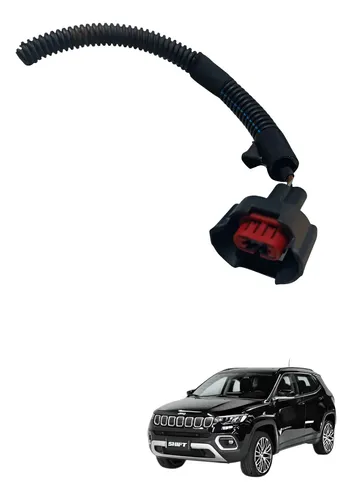 Plug Conector Farol Milha Led Direito Jeep Compass 1.3 2022 Transparente — foto 1 de 7
