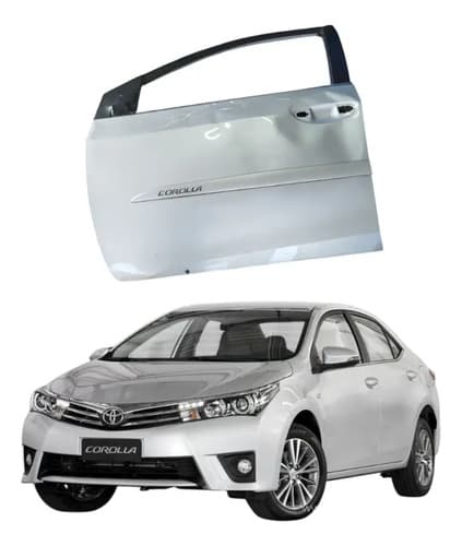 Porta Dianteira Direita Toyota Corolla 2.0 2015/2016 C/detal Dianteira Direita Prateado — foto 1 de 6