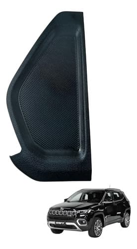 Moldura Esquerd Painel Jeep Compass 1.3 Turbo Flex T270 2022 Preto — foto 1 de 7