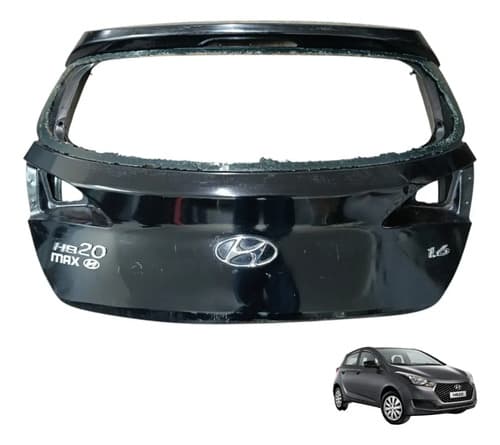 Tampa Traseira Hyundai Hb20 1.6 2017 Original Preto — foto 1 de 5