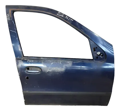 Porta Dianteira Direita Fiat Palio 1996/2000 Dianteira Direita Azul — foto 1 de 6