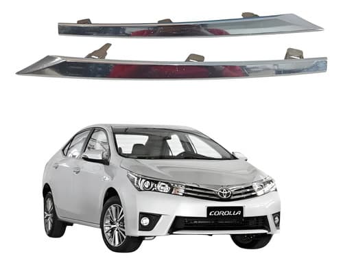Par Friso Grade Direita/esq Toyota Corolla 2.0 2014/2015 Preto — foto 1 de 7