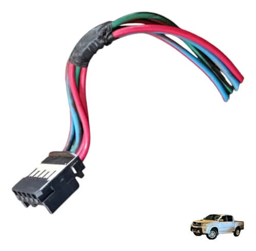Plug Conector Botão Do Vidro Traseiro Esq Toyota Hilux 2011 — foto 1 de 6