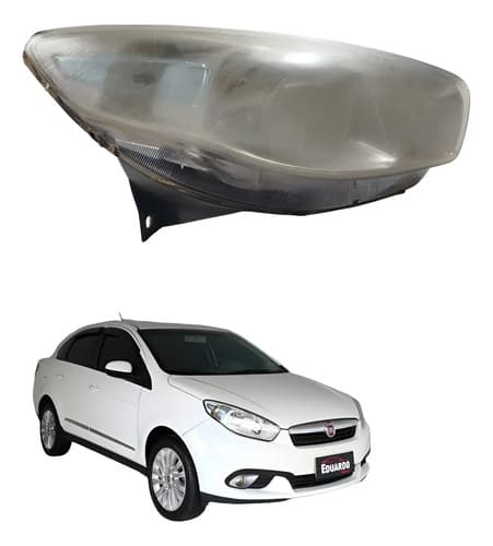 Farol Direito Fiat Grand Siena 2014 Direito/passageiro Direito/passageiro — foto 1 de 5