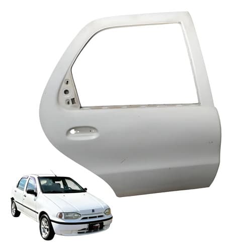 Porta Traseira Direita Fiat Palio 98/02 Traseira Direito Branca — foto 1 de 6