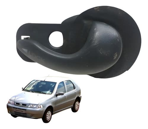 Maçaneta Interna Traseira Fiat Palio 2006 Preto Traseira — foto 1 de 7
