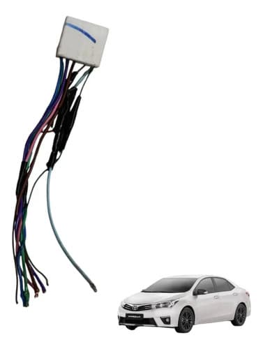Plug Conector Esq Rádio Central Multimídia Corolla 2.0 2017 — foto 1 de 6