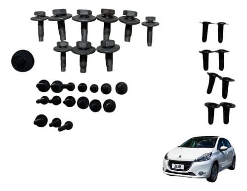 Kit Porca Parafuso Alma Painel Peugeot 208 1.5 2014/2015 — foto 1 de 5